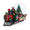 Holiday Express: Musical Water Snow Globe with Children Riding a Train, and Christmas Tree ,dimensions in inches: 7 x 8.3 x