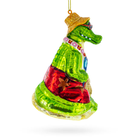 Buy Christmas Ornaments > Animals > Wild Animals > Alligators > Beach Vacations by BestPysanky Online Gift Ship
