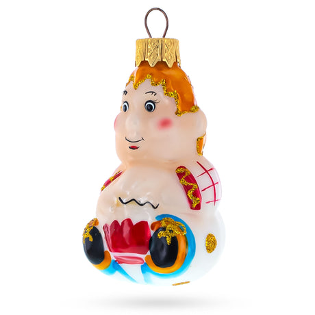 Carlson Character from Classic Fairytale Glass Christmas Ornament in Multi color,  shape