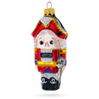 Glass Classic and Whimsical Nutcracker Glass Christmas Ornament in Multi color