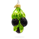 Glass Black Olives Glass Christmas Ornament in Multi color