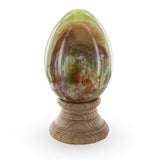 Stone Multi Tones Polished Marble Stone Egg 3 Inches in Beige color Oval