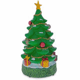 Glowing Night Lamp Tabletop Christmas Tree 11 Inches in Green color, Triangle shape