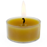 Bees Wax Beeswax Tea Light Candle (T-Light) in Yellow color Round