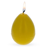 Egg-shaped 100% Pure Beeswax Handmade Candle Sweet Honey Smell 2.6 OZ ,dimensions in inches: 2.9 x 1.95 x 1.95