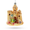 Glass Beachy Sand Castle - Blown Glass Christmas Ornament in Multi color
