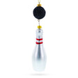 Glass Striking Bowling Ball - Blown Glass Christmas Ornament in Multi color