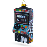 Glass Retro Arcade Machine Blown Glass Christmas Ornament in Multi color