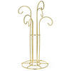 Metal 6 Arm Gold Tone Twisted Brass Metal 6 Ornaments Stand 12 Inches in Gold color