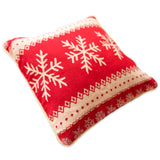 Shop Set of 2 White Snowflakes on Red Christmas Throw Cushion Pillow Covers. Fabric Christmas Decor Pillow Covers for Sale by Online Gift Shop BestPysanky