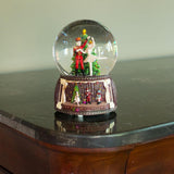 Nutcracker Ballet Whirl: Musical Water Snow Globe Figurine with Dancing Nutcracker and Ballerina around Christmas Tree