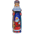 Santa Claus with Lantern Hand Carved Solid Wooden Figurine 11 Inches in Multi color,  shape
