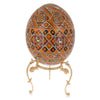 Antique Style Gold Tone Metal Ostrich Egg Sphere Stand Holder Display 3.6 Inches ,dimensions in inches: 3.6 x  x 4