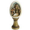 Resin Holy Family Nativity Scene Egg Shape Resin Figurine 10 Inches in Multi color Oval