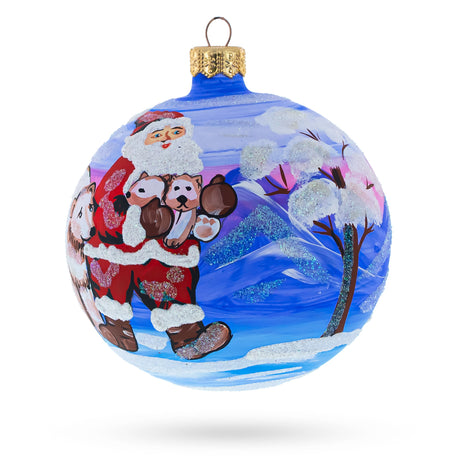Buy Christmas Ornaments Animals Wild Animals Bears Santa by BestPysanky Online Gift Ship
