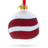 Glass Flag of Latvia Glass Ball Christmas Ornament 3.25 Inches in Multi color Round
