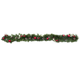 Ukrainian Christmas Garland w. Straw Bows, Apples & Pine Cones 59 InchesUkraine ,dimensions in inches:  x 59 x
