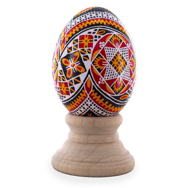 Eggshell Authentic Blown Real Eggshell Ukrainian Easter Egg Pysanka 035 in Multi color Oval