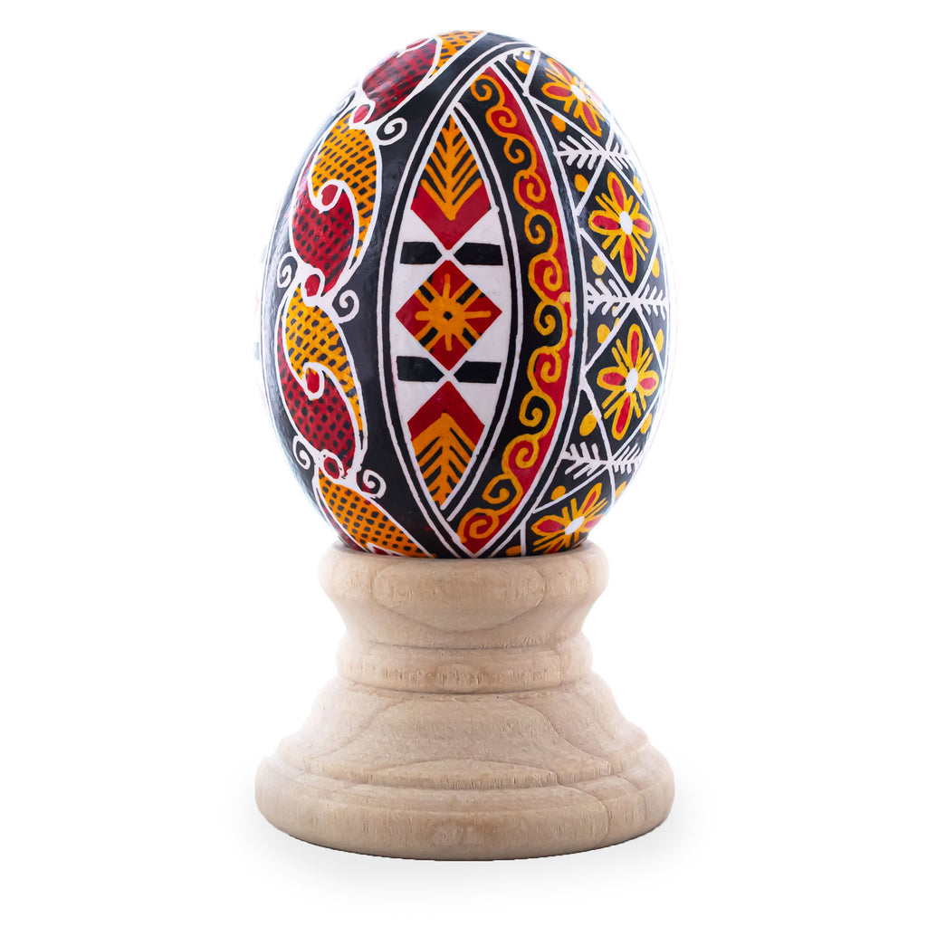 Eggshell Authentic Blown Real Eggshell Ukrainian Easter Egg Pysanka 043 in Multi color Oval