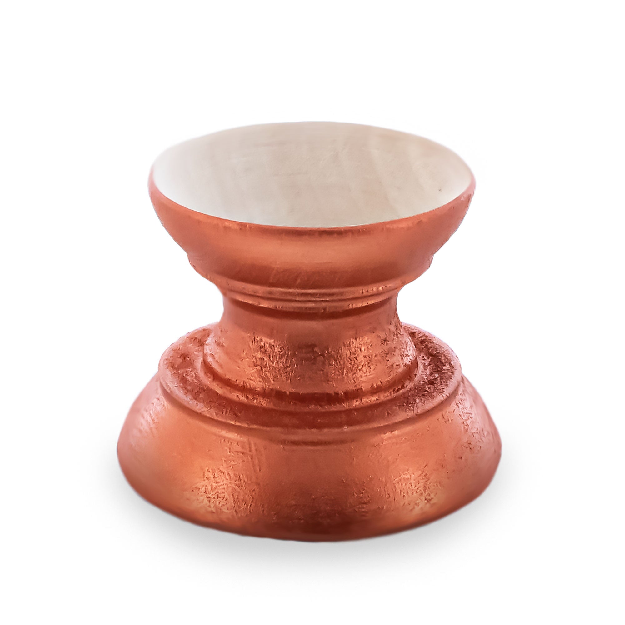 Metallic Rose Gold Wooden Ukrainian Egg Sphere Stand Holder Display 1.27 Inches in Brown color