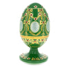 Wood 1908 Alexander Palace Royal Wooden Egg in Green color Oval