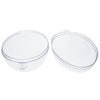 Set of 3 Clear Plastic Egg Ornaments 3.4 Inches (86 mm) ,dimensions in inches: 3.4 x 2.2 x 2.3