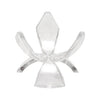 Plastic Clear Plastic Tulip Tripod Clear Egg Stand Holder 1.5 Inches in Clear color