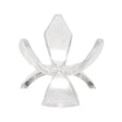 Clear Plastic Tulip Tripod Clear Egg Stand Holder 1.5 Inches in Clear color,  shape