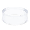 Plastic Round Clear Plastic Egg Stand Holder Display 0.6 Inches Tall in Clear color Round