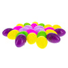 Set of 24 Mini Multicolored Plastic Easter Eggs 1.75 Inches ,dimensions in inches: 1.75 x 1.25 x 1.25