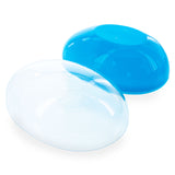 Large Fillable Clear Top Blue Bottom Plastic Easter Egg 5.1 Inches ,dimensions in inches: 3.54 x  x 5.1