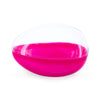 Plastic Large Fillable Clear Top Pink Bottom Plastic Easter Egg 5.1 Inches in Pink color Oval