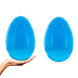 Plastic Set of 2 Blue Giant Jumbo Size Fillable Plastic Easter Eggs 10 Inches in Pink color Oval