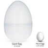 Shop Set of 2 Giant Transparent Jumbo Size Clear Plastic Easter Eggs 10 Inches. Buy Clear color Plastic Easter Eggs Plastic Solid Color Clear Large Egg for Sale by Online Gift Shop BestPysanky
