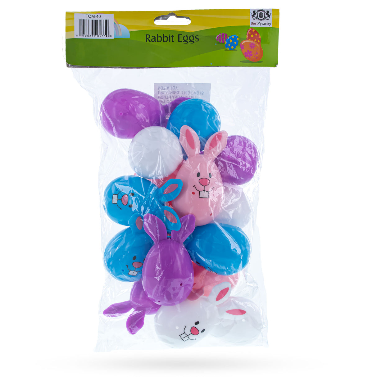 Shop Sweet Bunny Surprise: Set of 16 Fillable Rabbit-Shaped Plastic Easter Eggs, 3.25 Inches. Plastic Easter Eggs Plastic Solid Color for Sale by Online Gift Shop BestPysanky