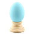 Pastel Blue Ceramic Easter Egg 2.5 Inches in Blue color, Oval shape