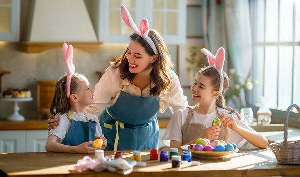 Easter Egg Decorating Family