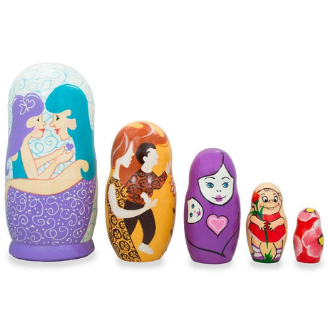 Celebration Wooden Nesting Dolls