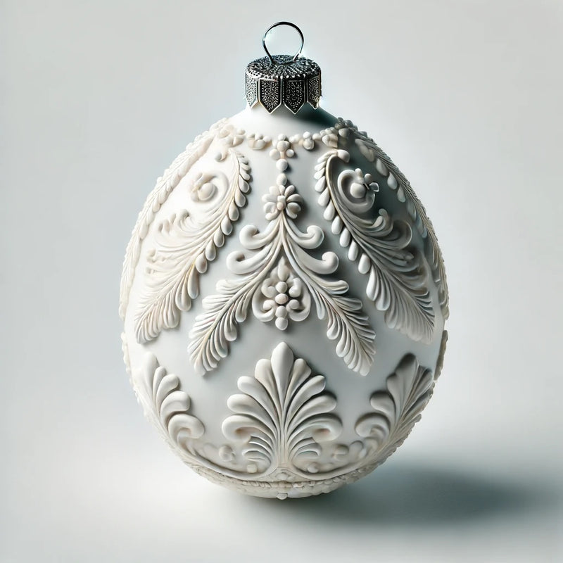 Egg Shape Christmas Ornaments