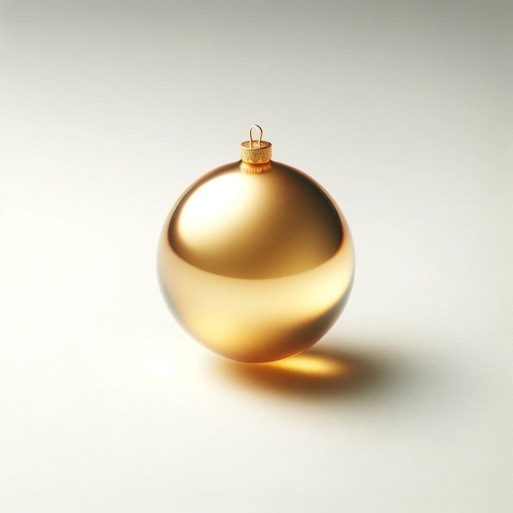Gold Ornaments | Glass, Resin & Hand-Painted Metallic Décor