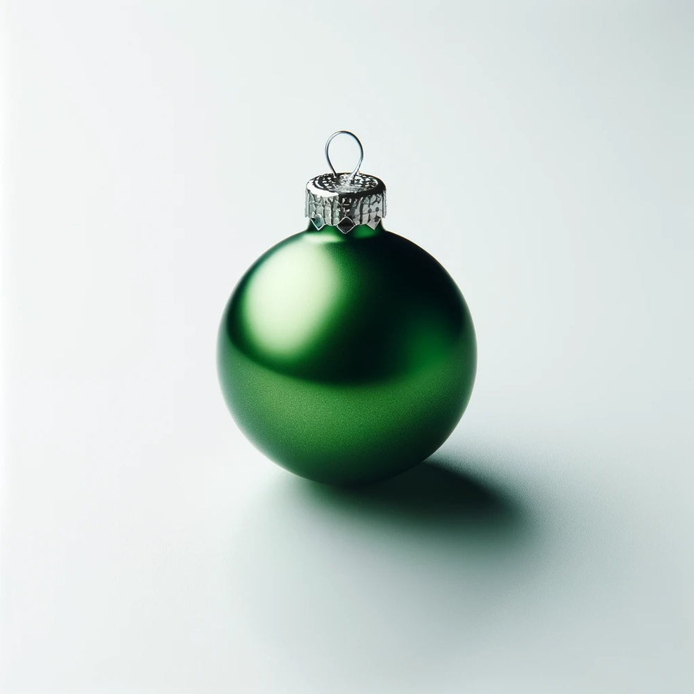 Green Ornaments | Glass, Resin & Hand Painted Holiday Green Décor