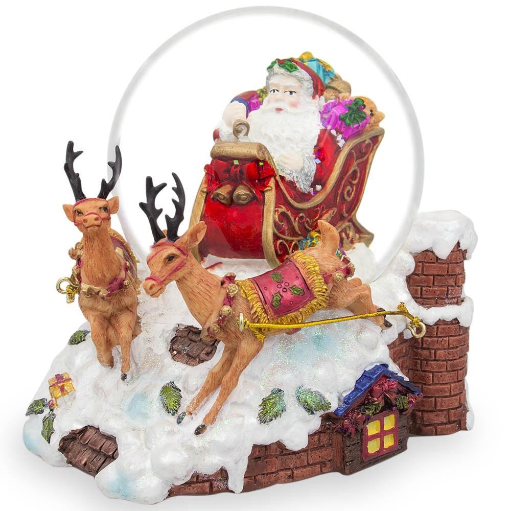 Santa Snow Globes