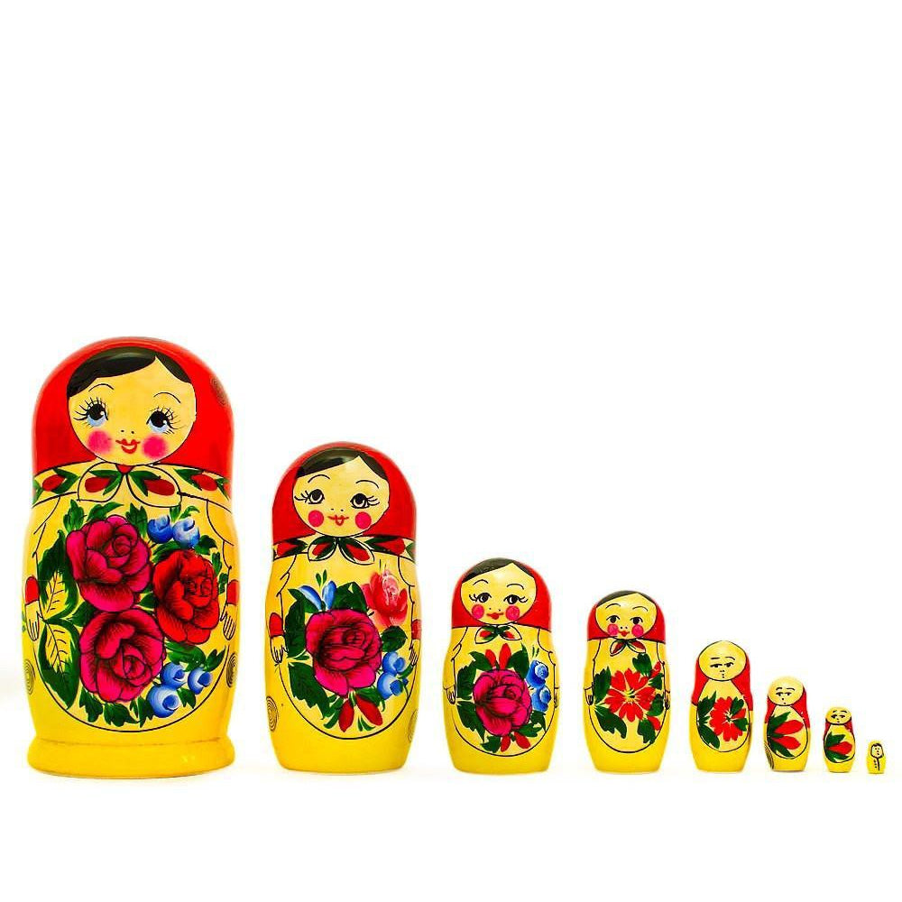 Traditional Nesting Dolls Russian Semenov Matryoshka