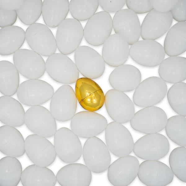 White Plastic Eggs | Craft, Easter & DIY Decorating Eggs