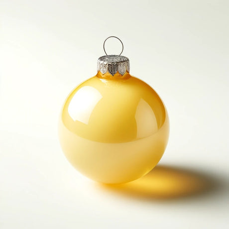 Yellow Christmas Ornaments