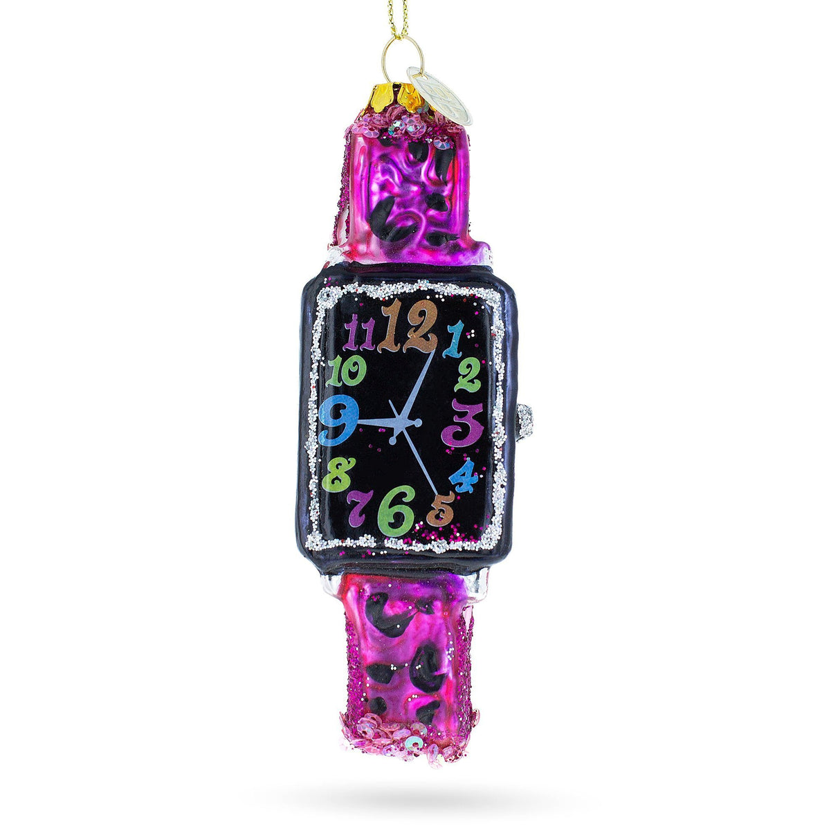 Glass Trendy Fashion Watch - Blown Glass Christmas Ornament in Multi color