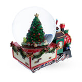 Children Riding Train Musical Water Snow Globe , dimensions in inches: 8.3 x 7 x 4.6