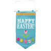 Polyester Fabric Happy Easter Banner 20.75 Inches Long in Blue color Rectangular