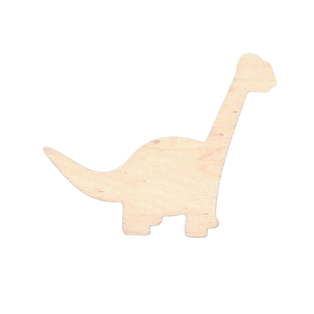 Unfinished Standing Wooden Dinosaur Shape Cutout DIY Craft 6.1 Inches in Beige color,  shape