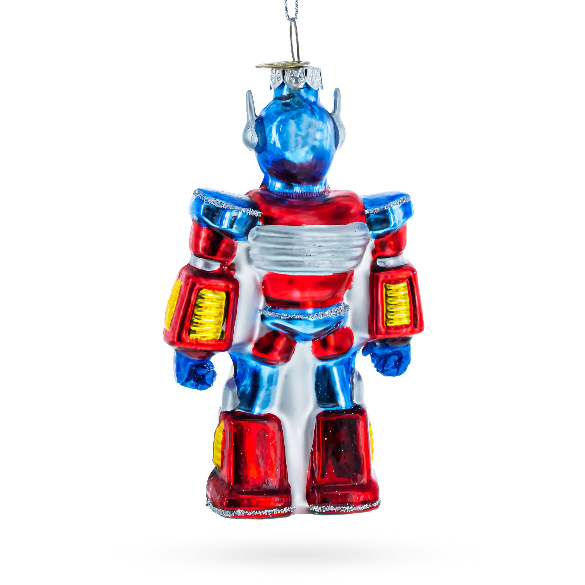 BestPysanky online gift shop sells battle robot power core bot glass christmas ornament ornaments space multi made high-quality ensures stunning shine lasting durability exquisitely hand-painted highlights vibrant colors intricate details unique appeal includes hanging cord